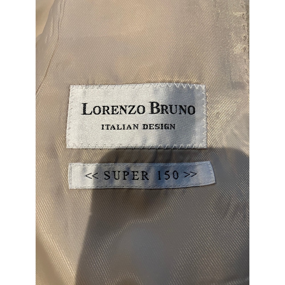 Lorenzo Bruno Mens 52L Linen Cotton Blazer Beige Italian Design C5000A Jacket - Picture 7 of 14